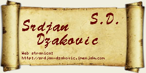 Srđan Džaković vizit kartica